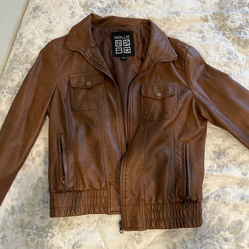 Nollie Leather Jacket Size Medium